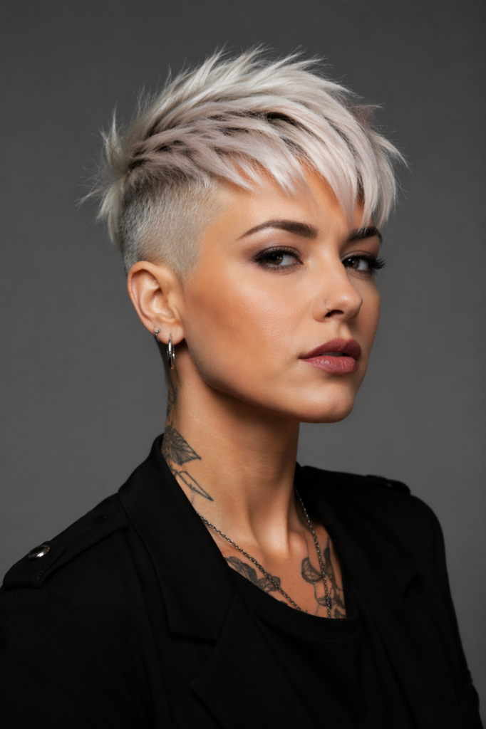 Undercut Pixie Cut of short hairstyle 