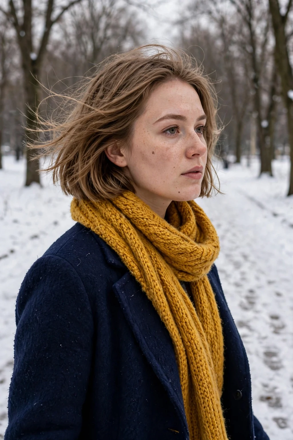 Young woman with a graduated bob with a smooth rounded shape that builds volume at the back for fine hair.